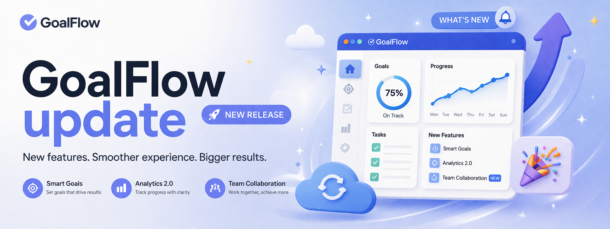 GoalFlow update: Faster goals, better News pages, improved accessibility, and more reliable routing.